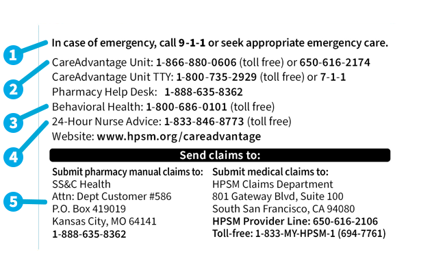 CareAdvantage ID card 2022